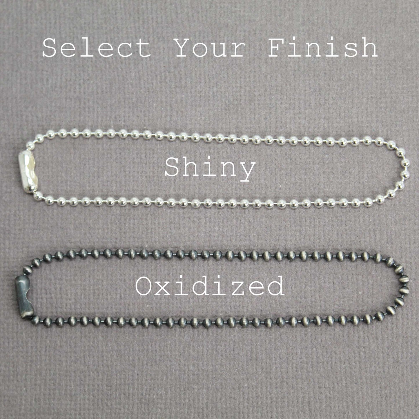 2mm Sterling Silver Bead Ball Chain Bracelet or Necklace