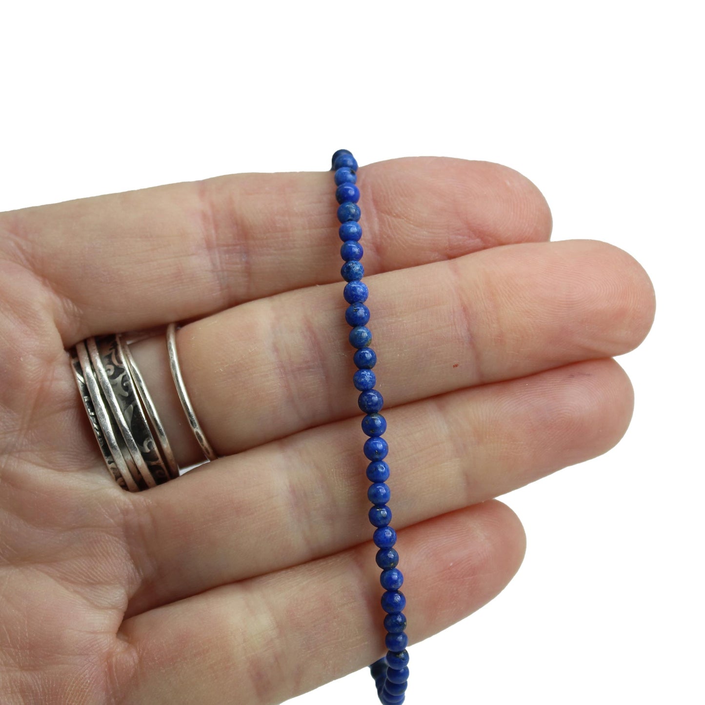 3mm Denim Lapis Lazuli Bracelet