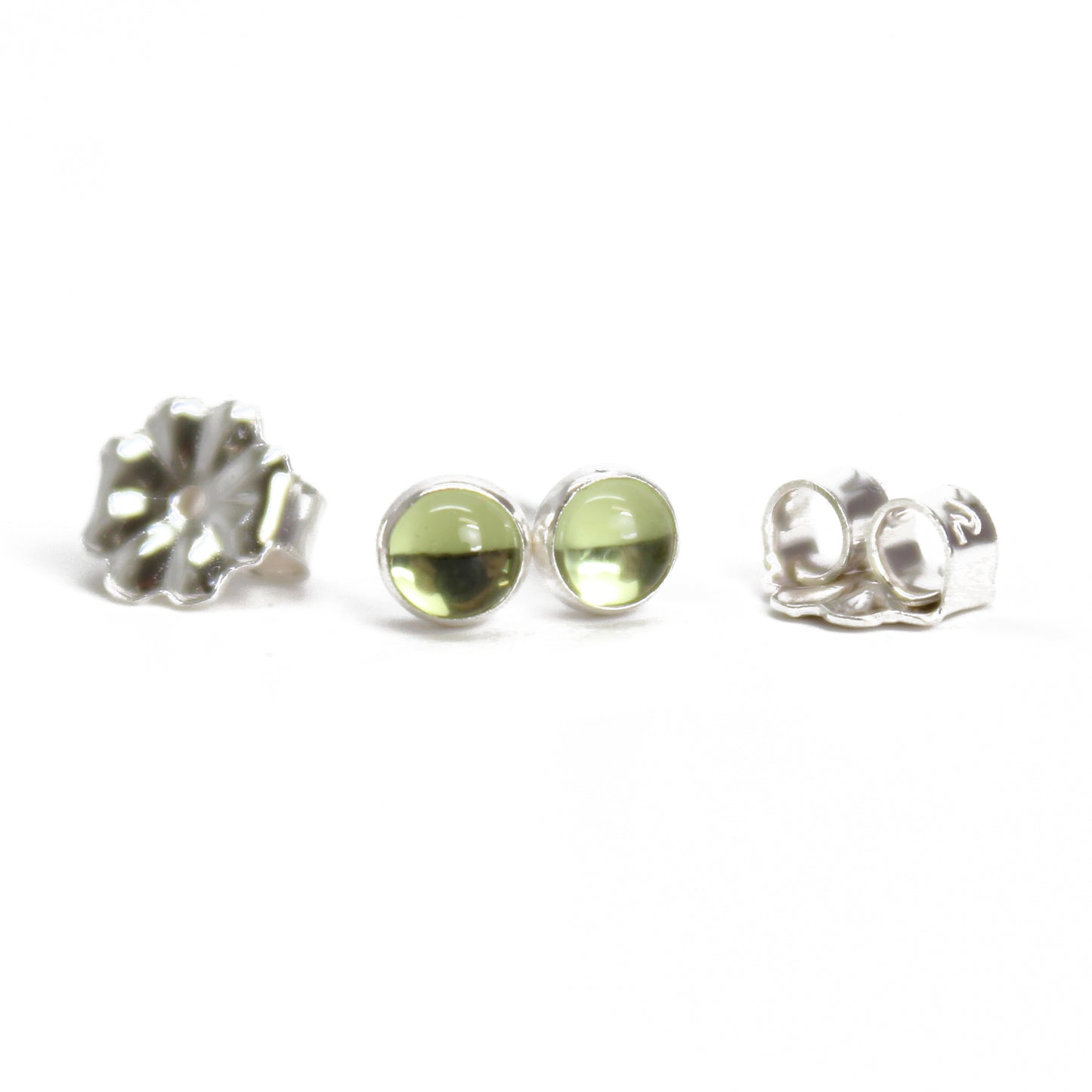 3mm Peridot Stud Earrings