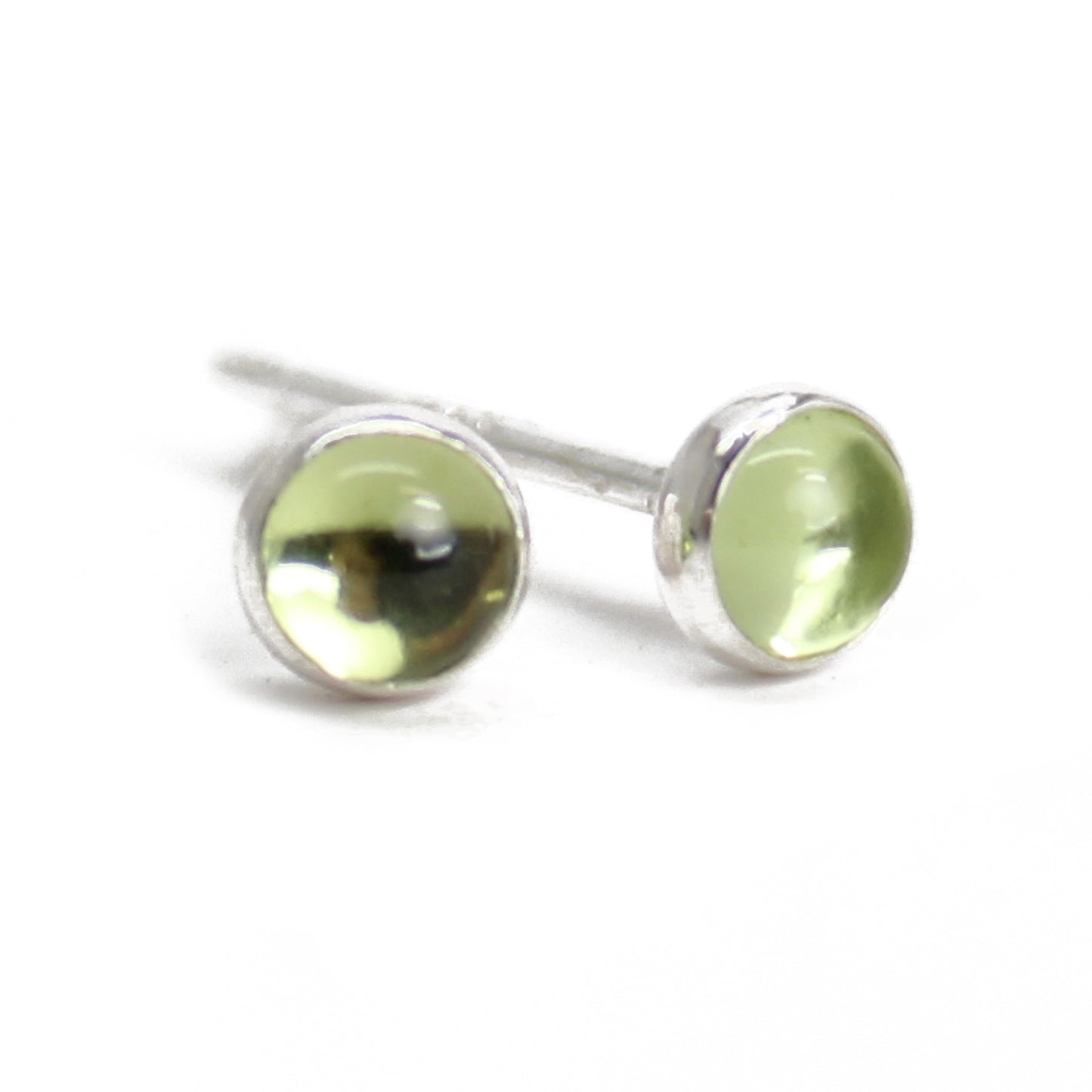 3mm Peridot Stud Earrings