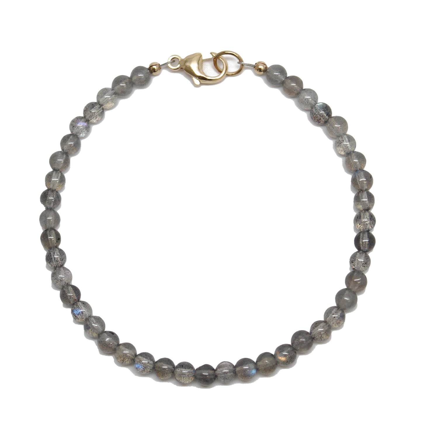 4mm Labradorite Bead Bracelet