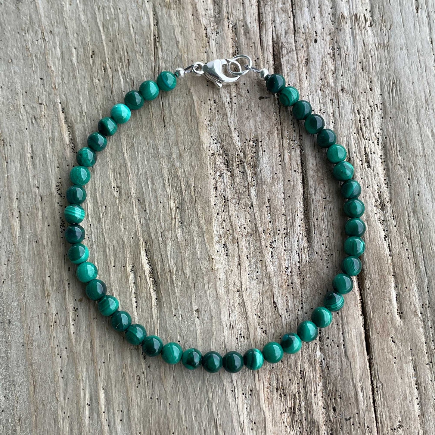Malachite Bracelet with Clasp