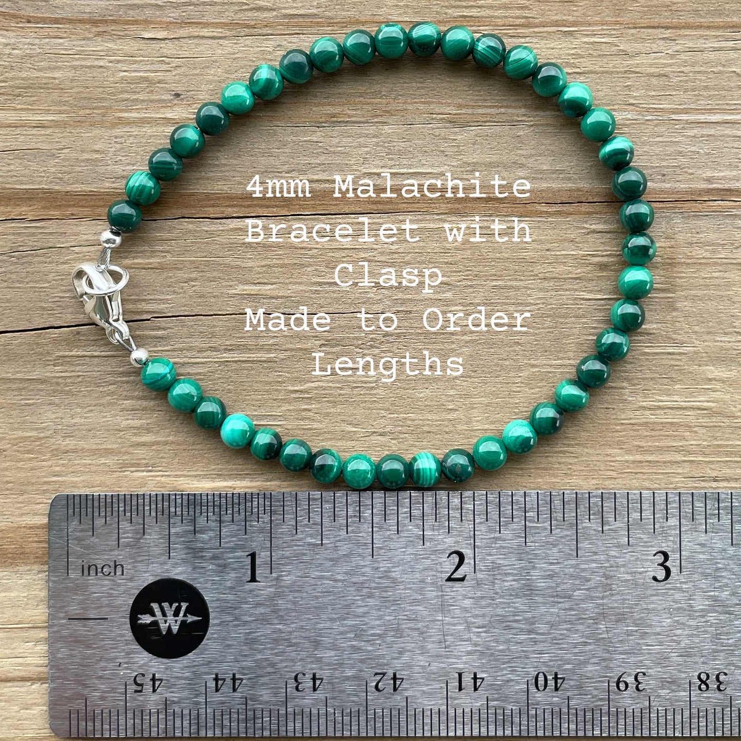 Malachite Bracelet with Clasp