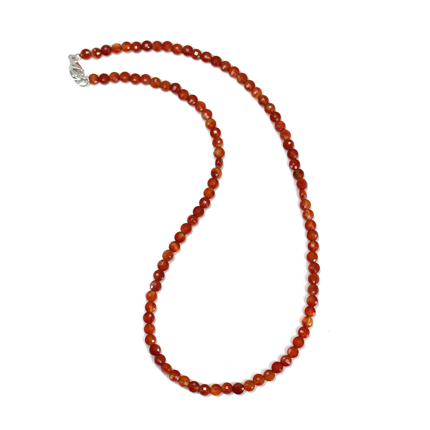 Red Carnelian Bead Necklace