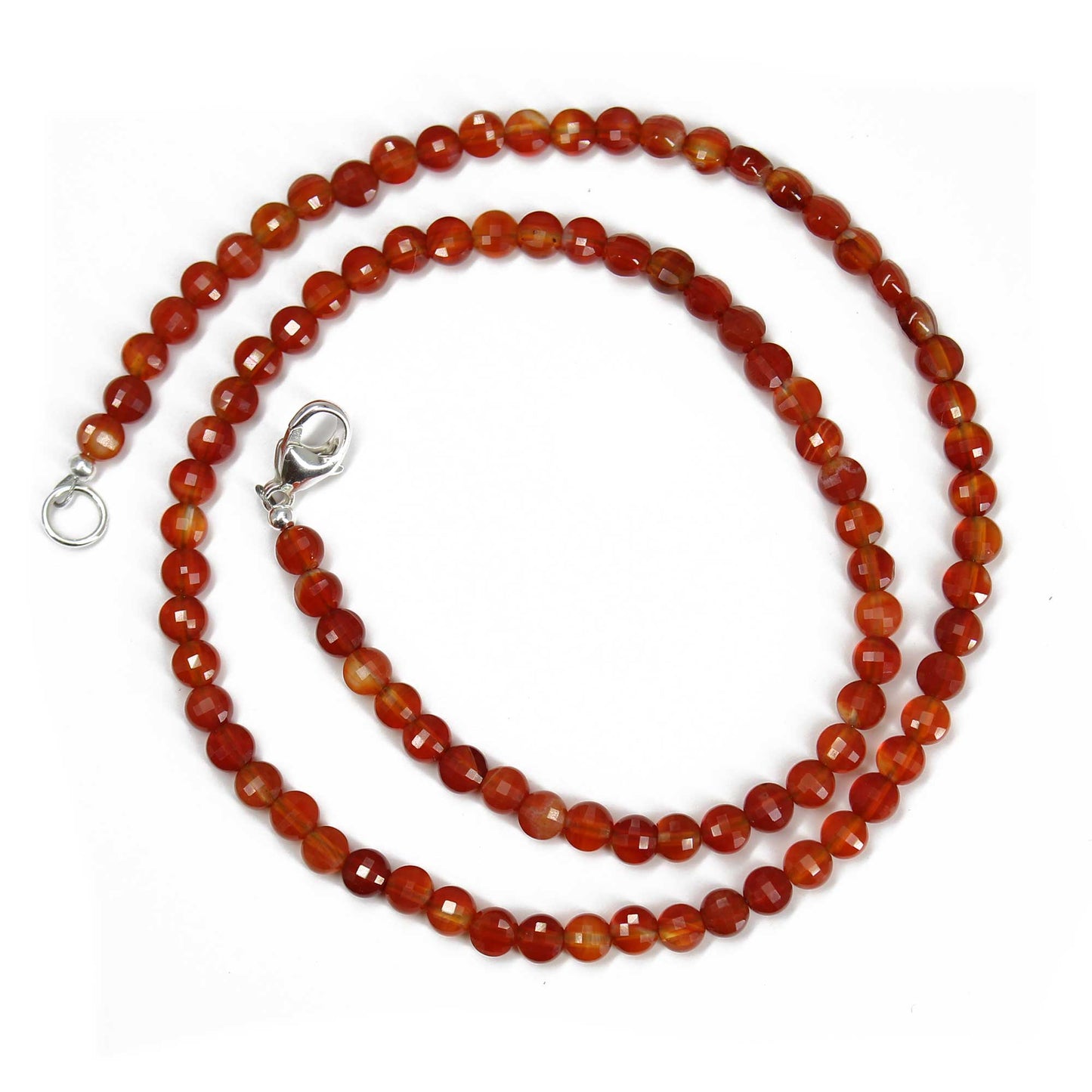 Red Carnelian Bead Necklace