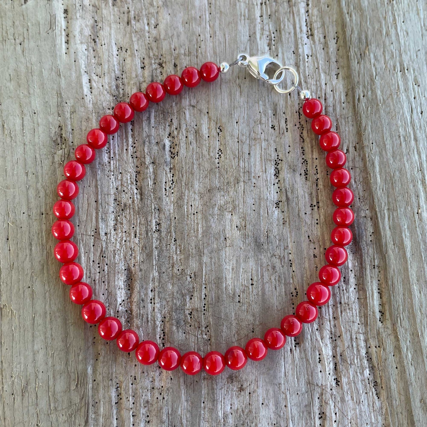 Genuine Red Coral Bracelet
