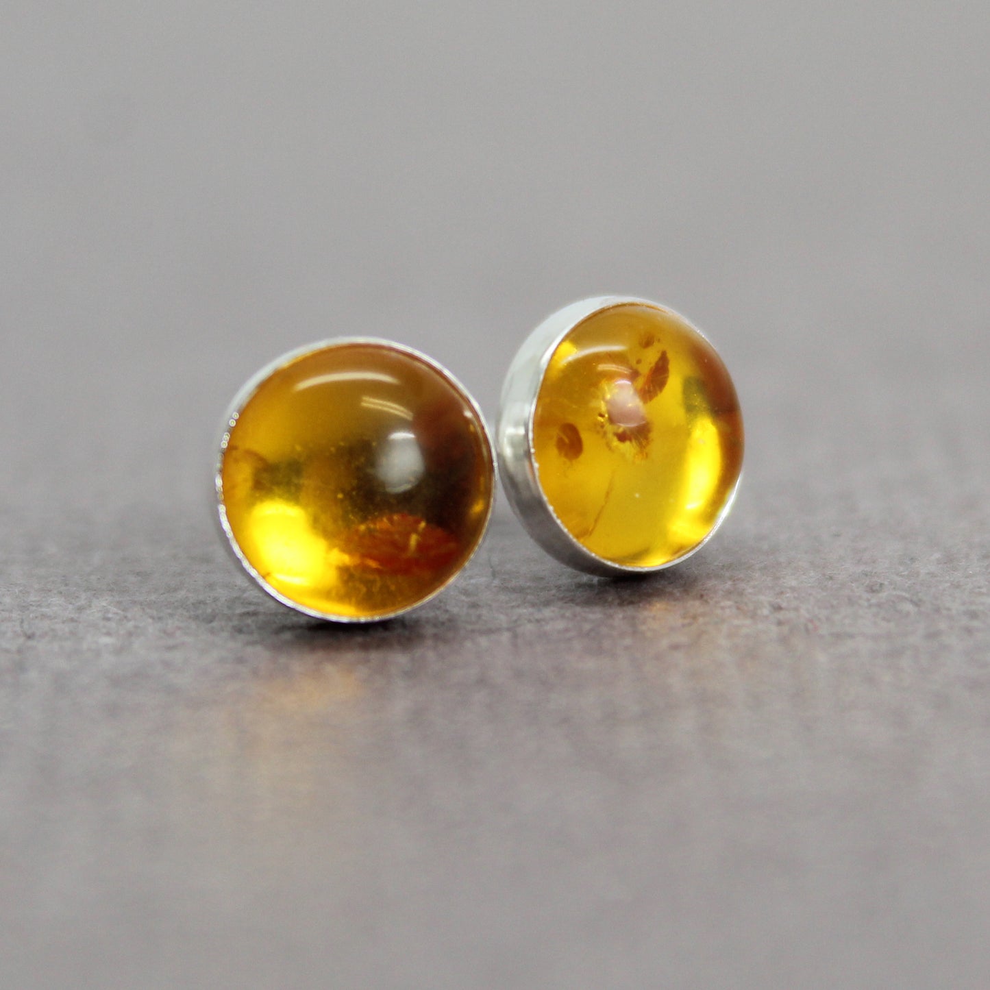 Amber Stud Earrings