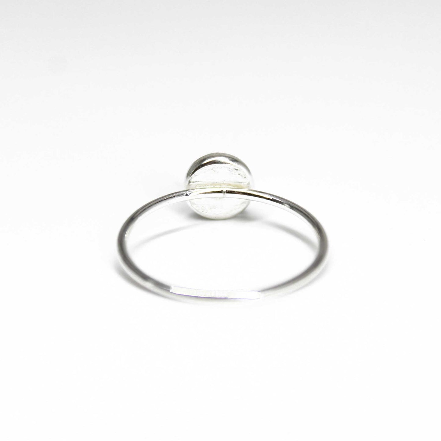 6mm Round Iolite Ring 925 Sterling Silver, Dainty Blue Gemstone Ring