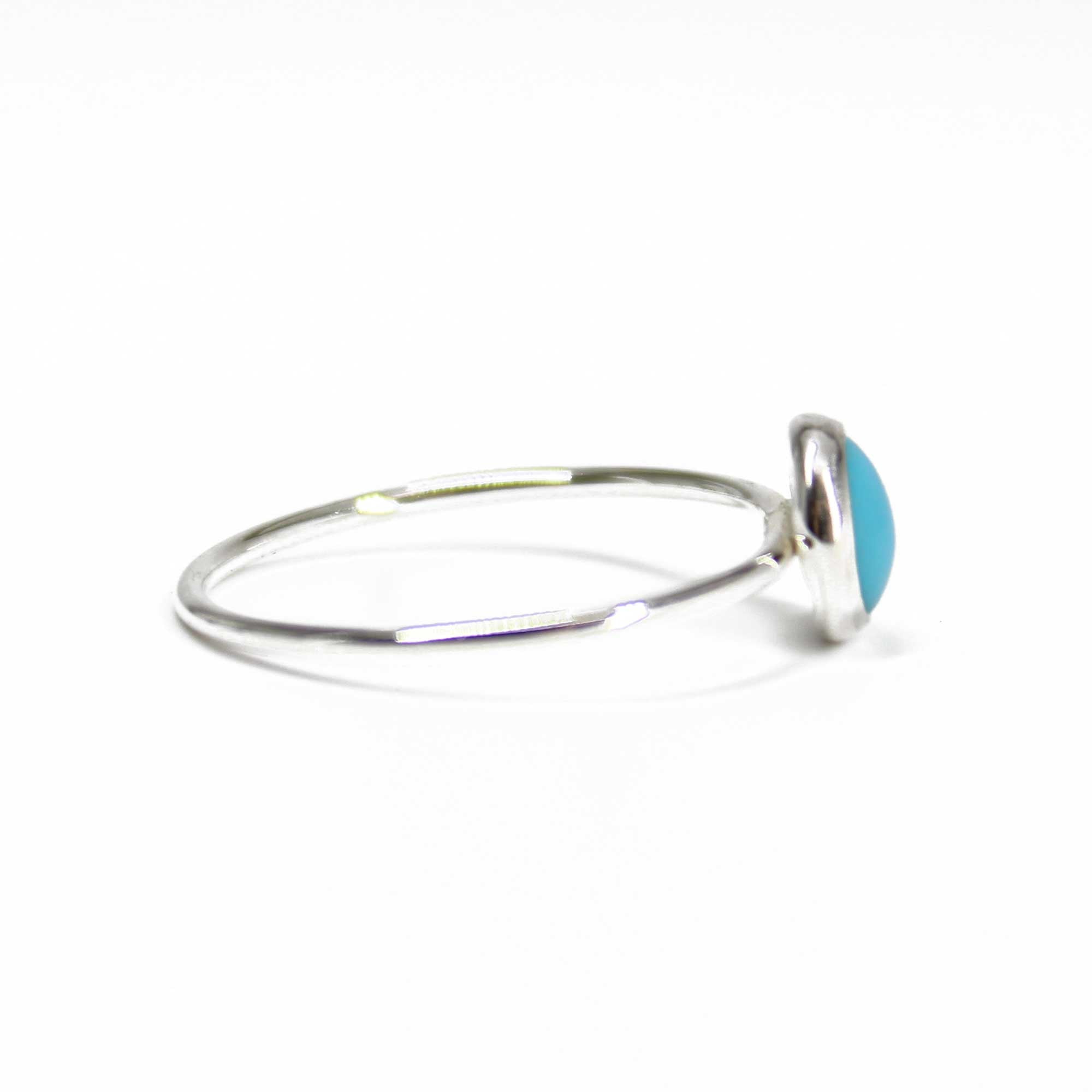 指輪・リング Arizona White Turquoise Ring Hand Made Natural Arizona Turquoise Ring,925 Sterling Silver,Handmade