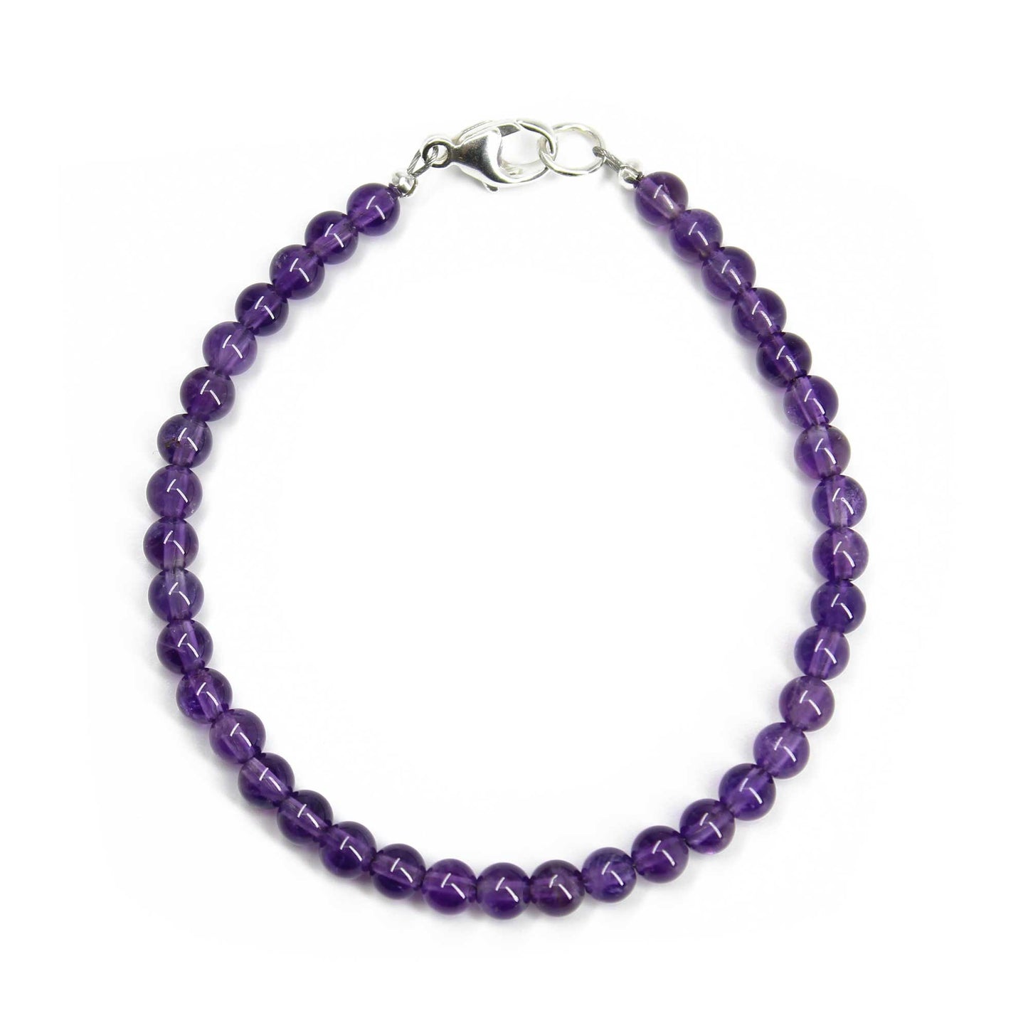 Amethyst Bead Bracelet