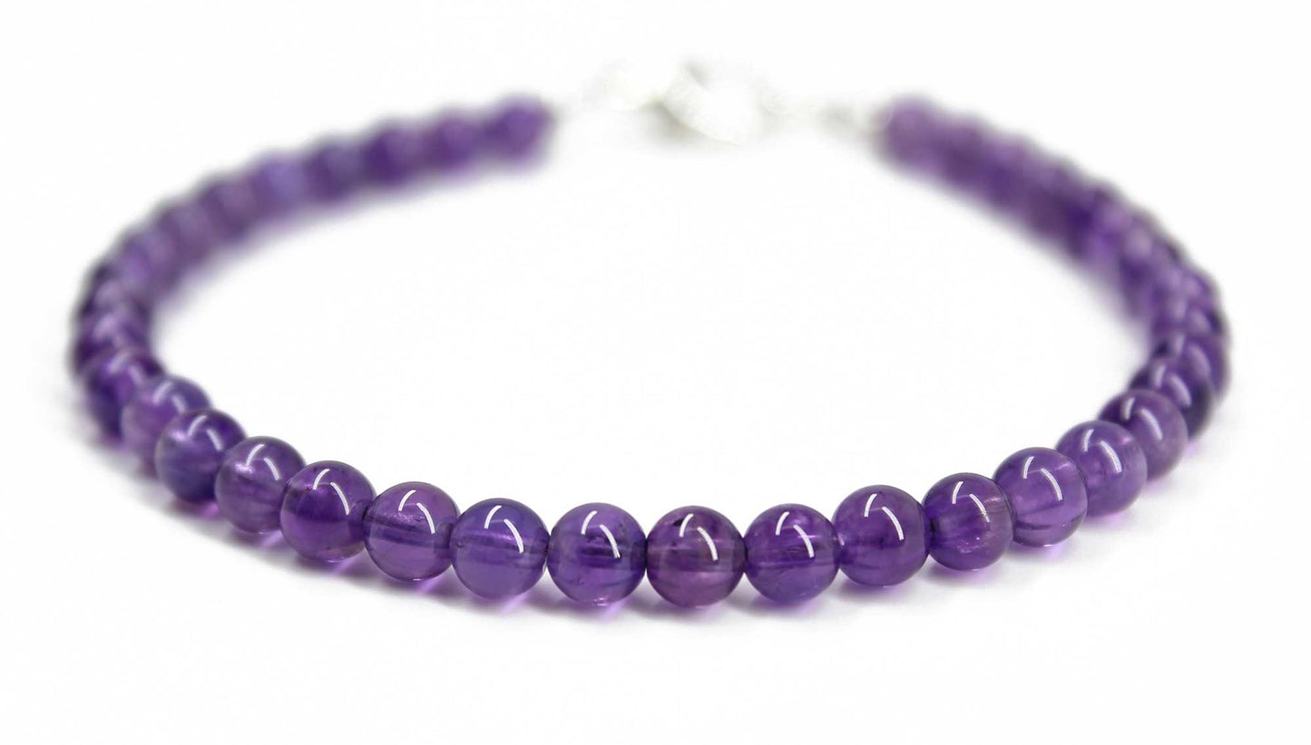 Amethyst Bead Bracelet