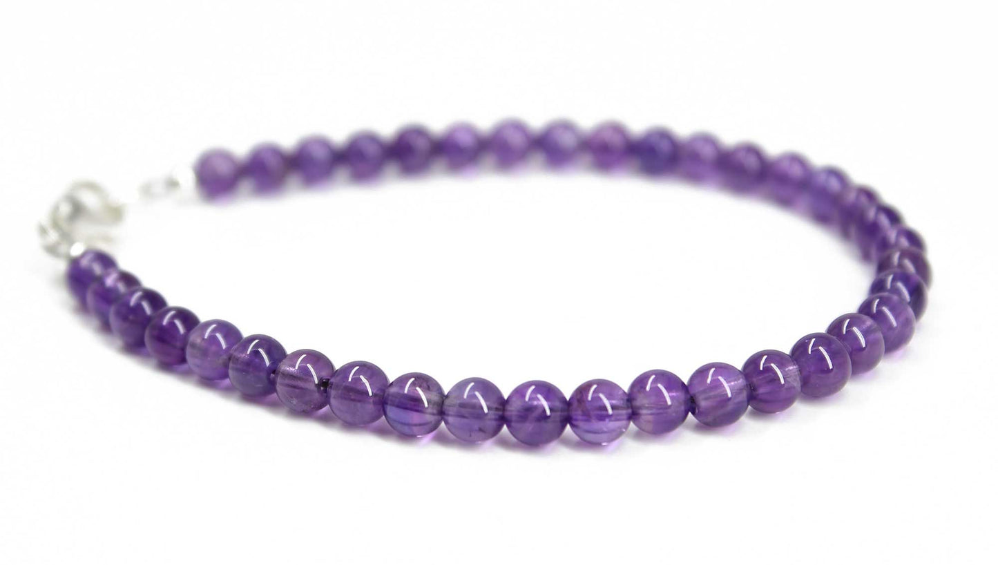 Amethyst Bead Bracelet