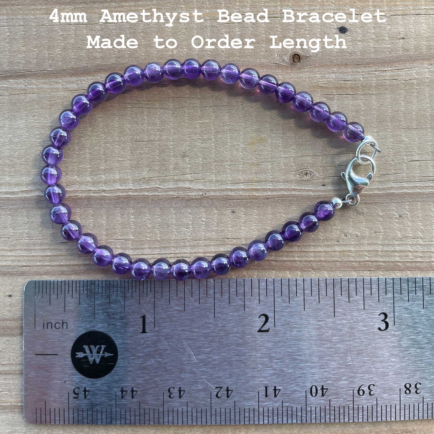 Amethyst Bead Bracelet