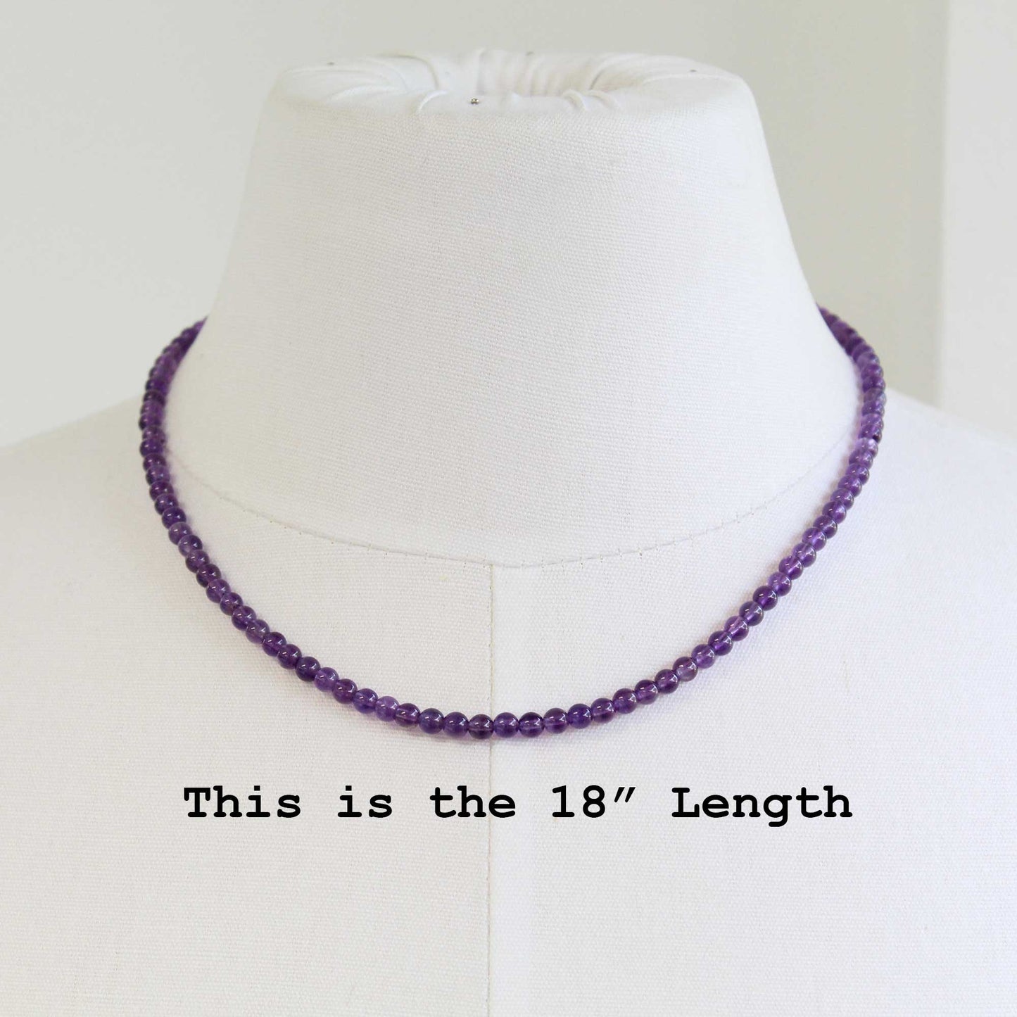 Amethyst Bead Necklace Strand