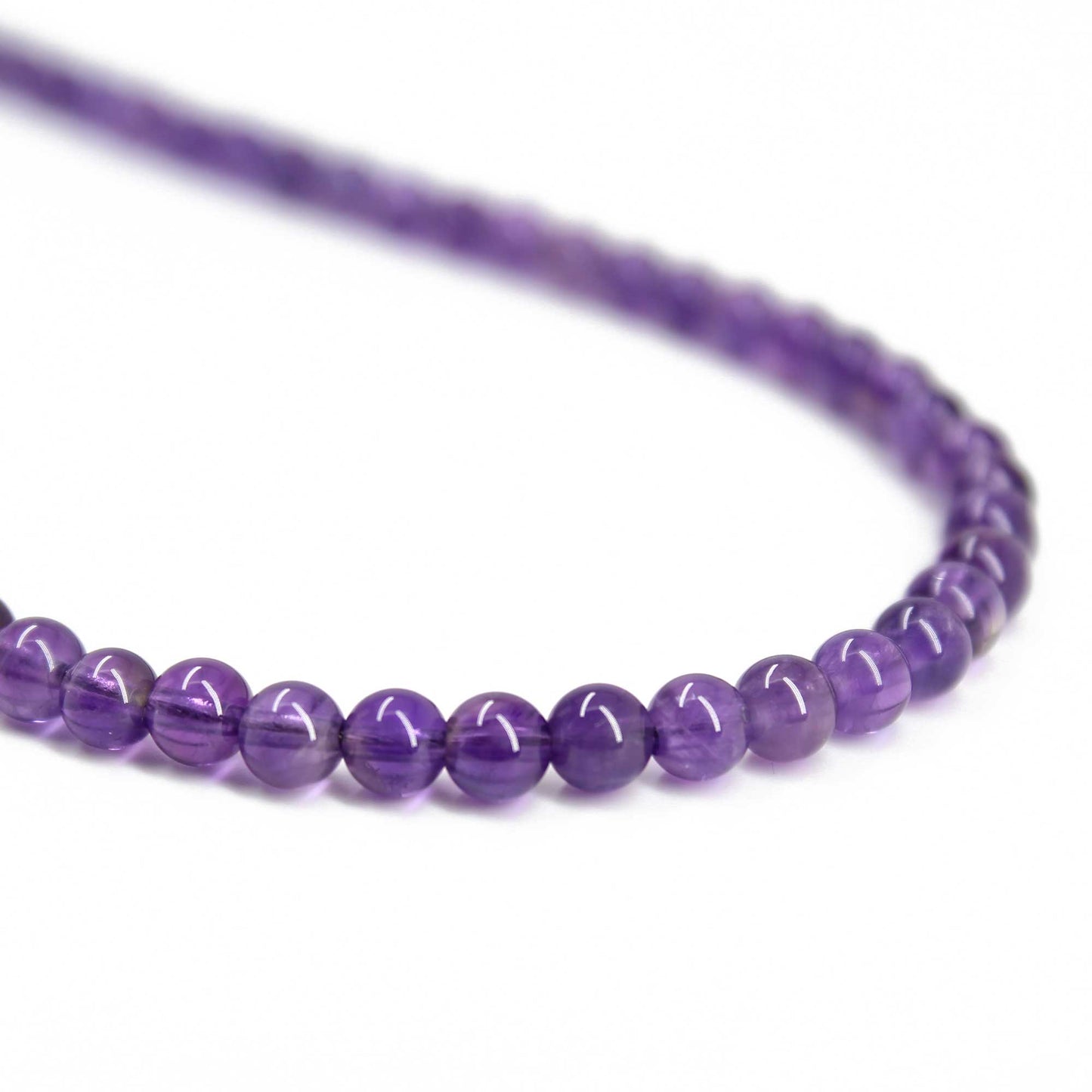 Amethyst Bead Necklace Strand
