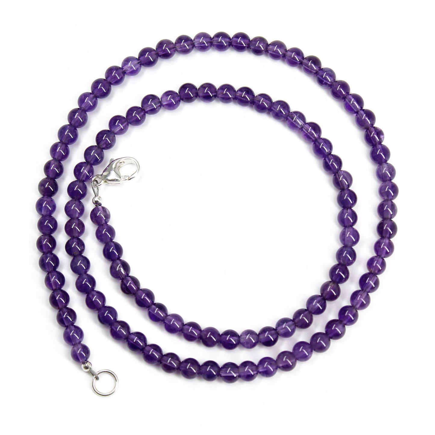Amethyst Bead Necklace Strand