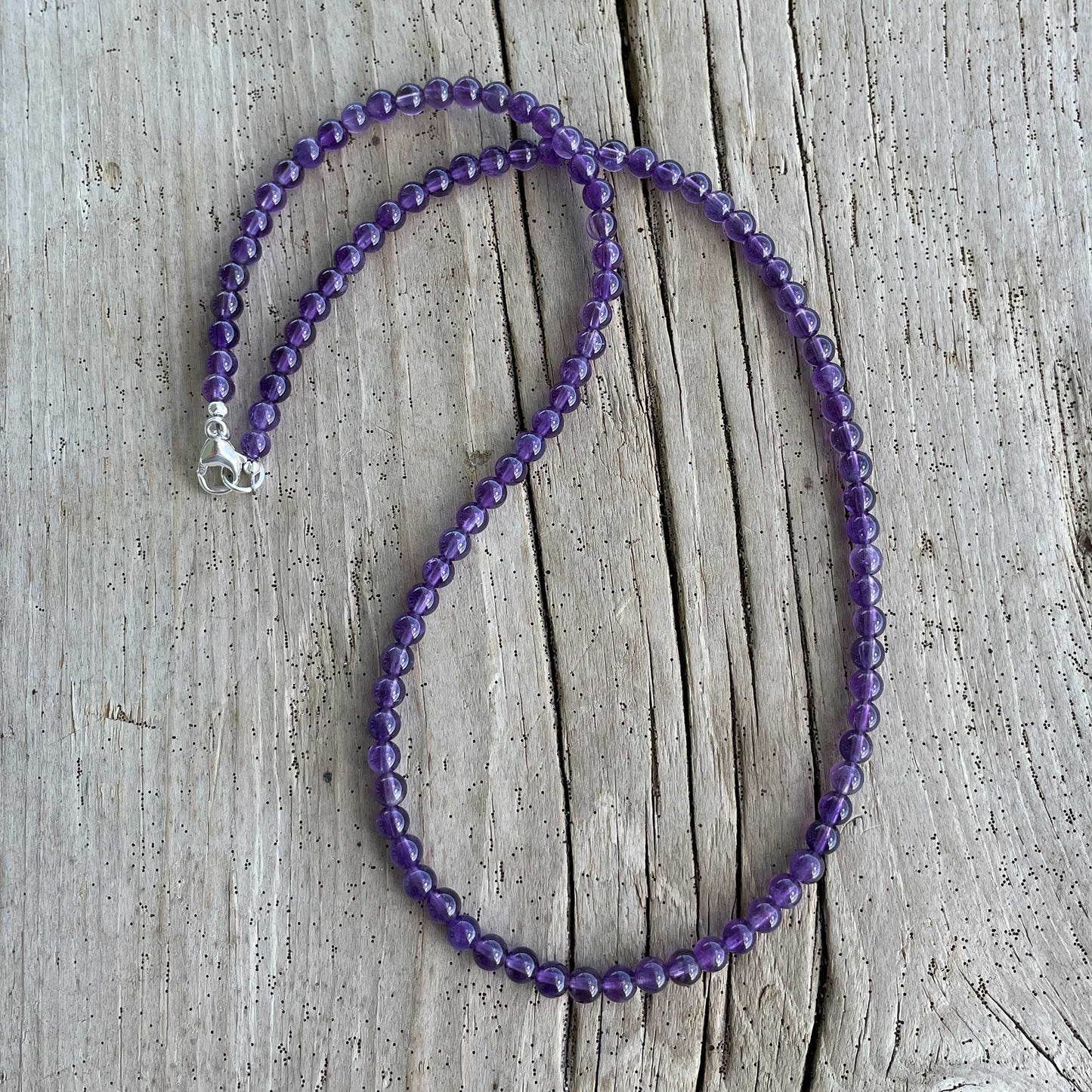 Amethyst Bead Necklace Strand