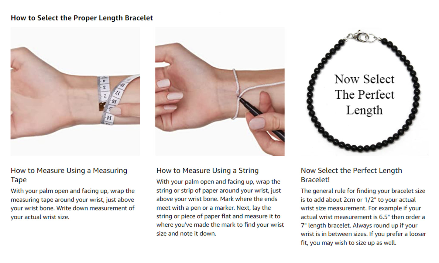 How to select the correct size bracelet