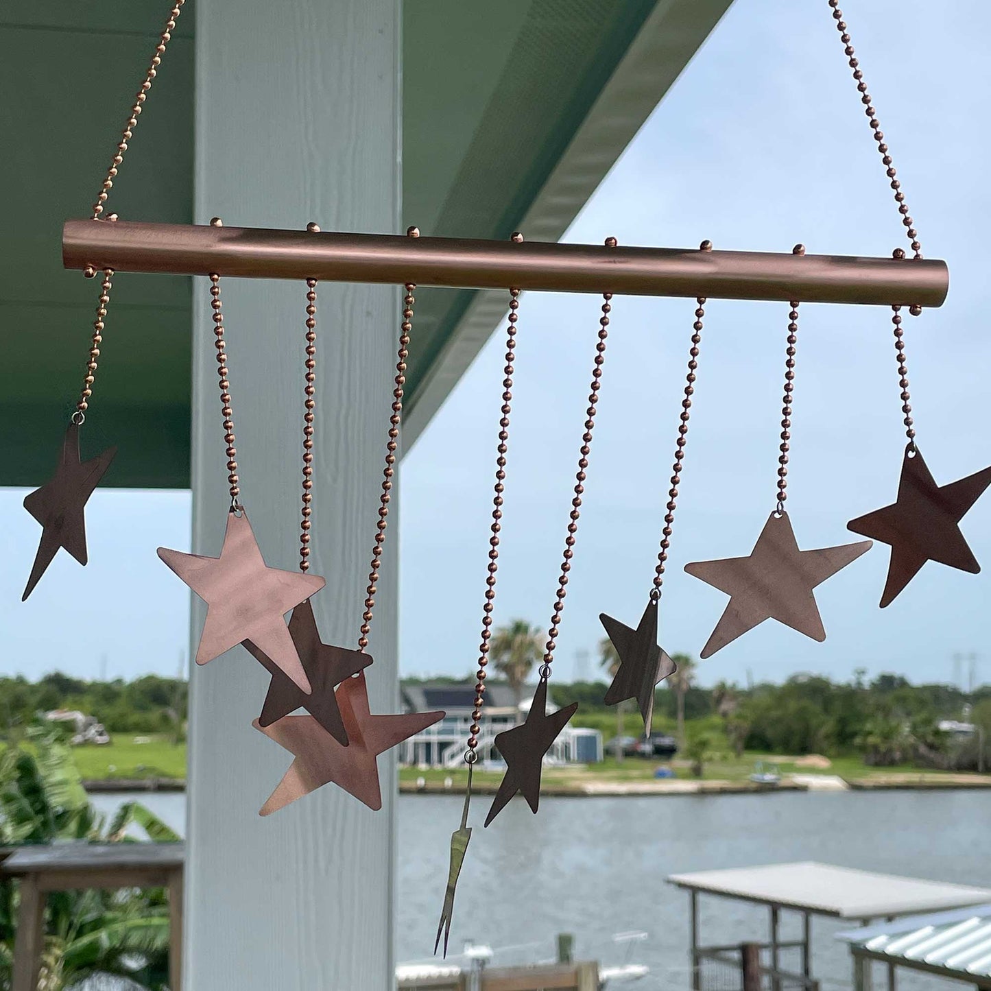 Handmade Copper Star Wind Chime