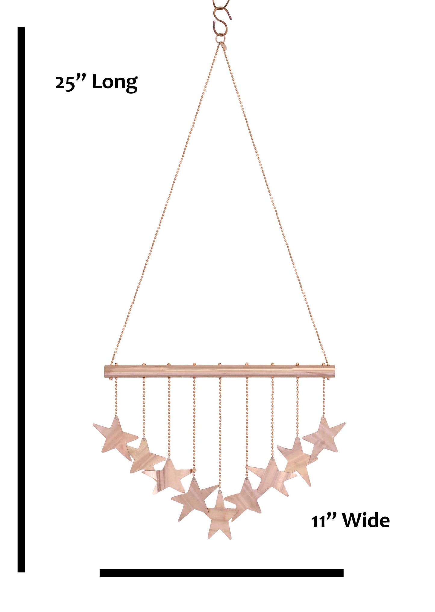 Copper Star Wind Chime 25