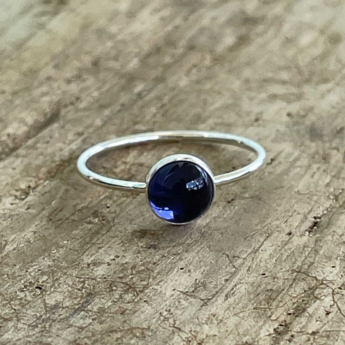 Dainty Blue Iolite Ring