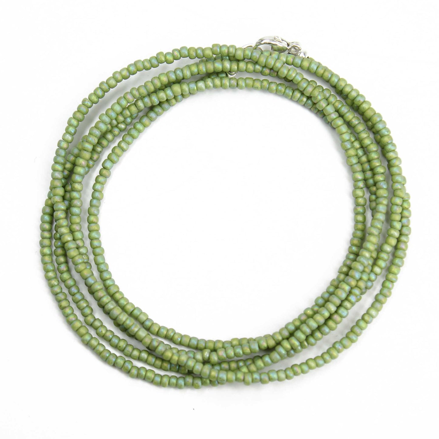 Light Green Seed Bead Necklace