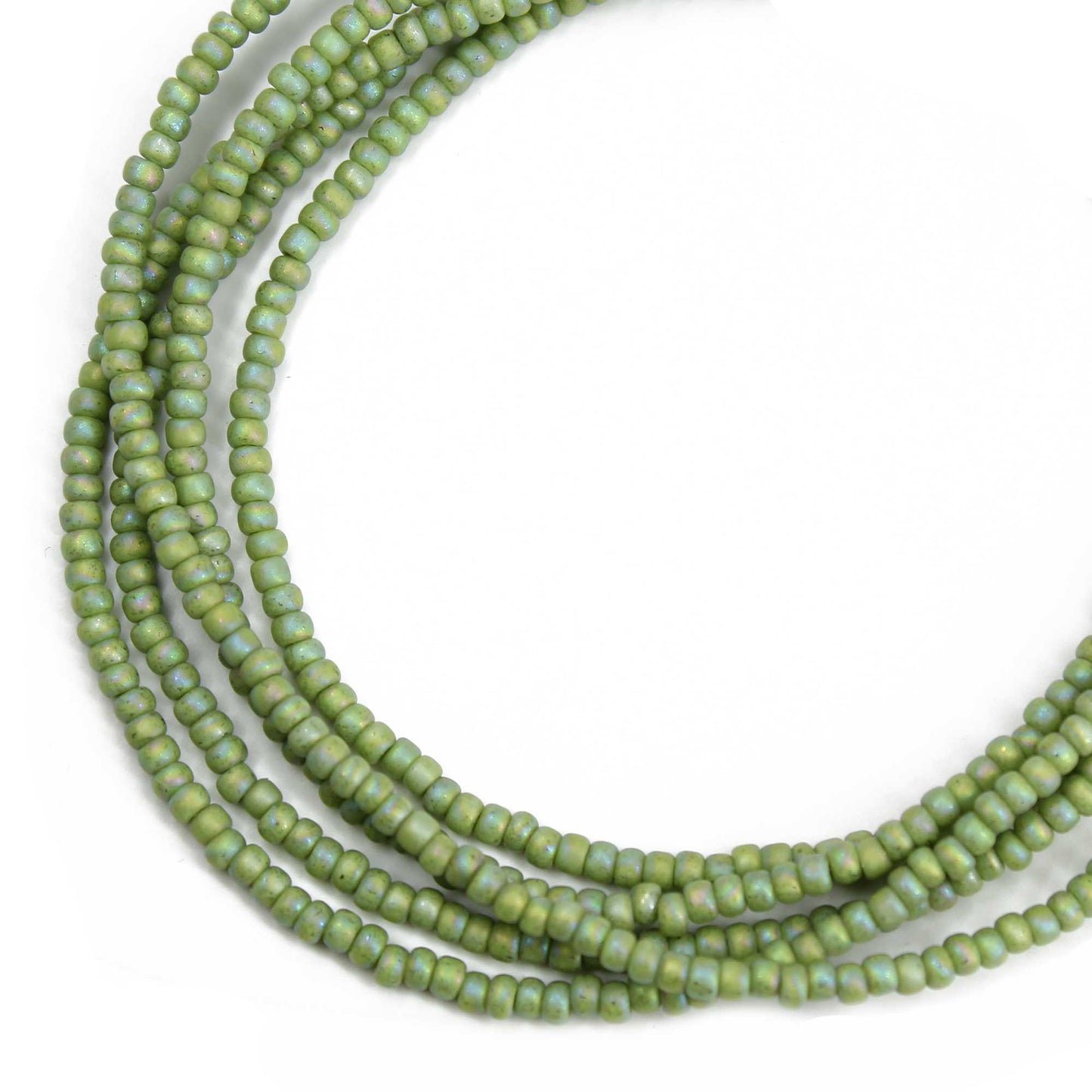 Light Green Seed Bead Necklace