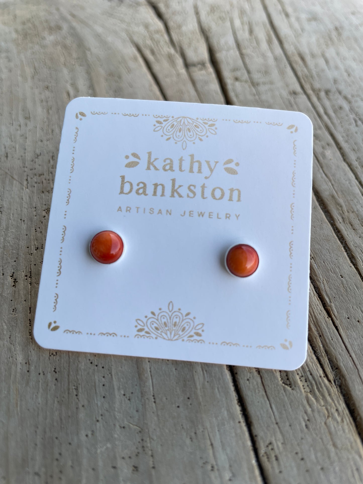 Spiny Oyster Stud Earrings