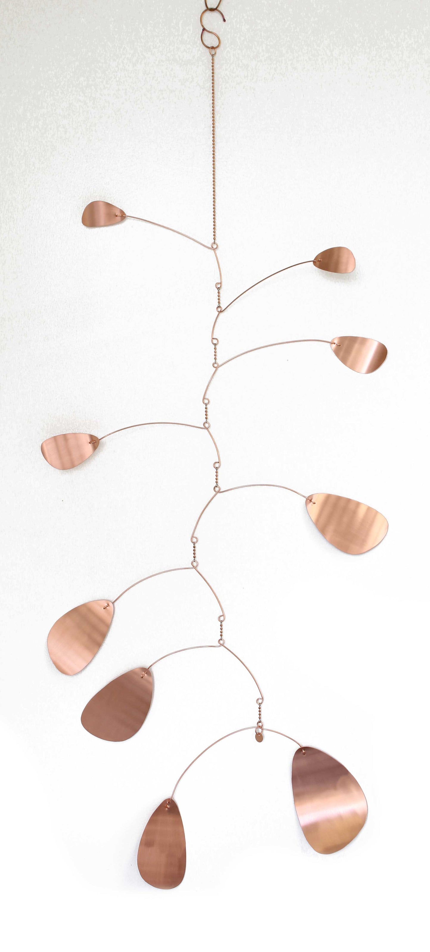 Handcrafted Kinetic Copper Mobile 45