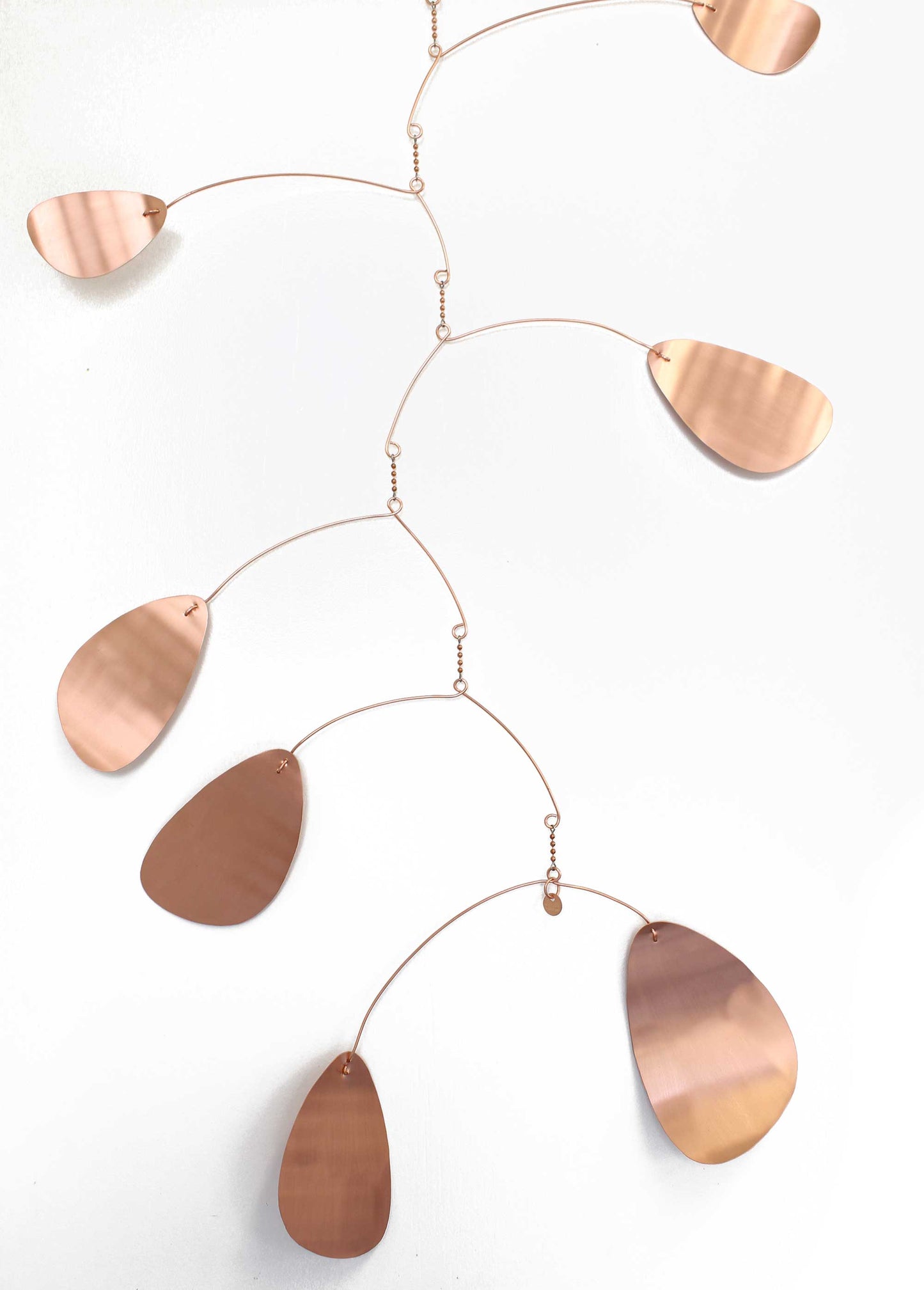 Handcrafted Kinetic Copper Mobile 45