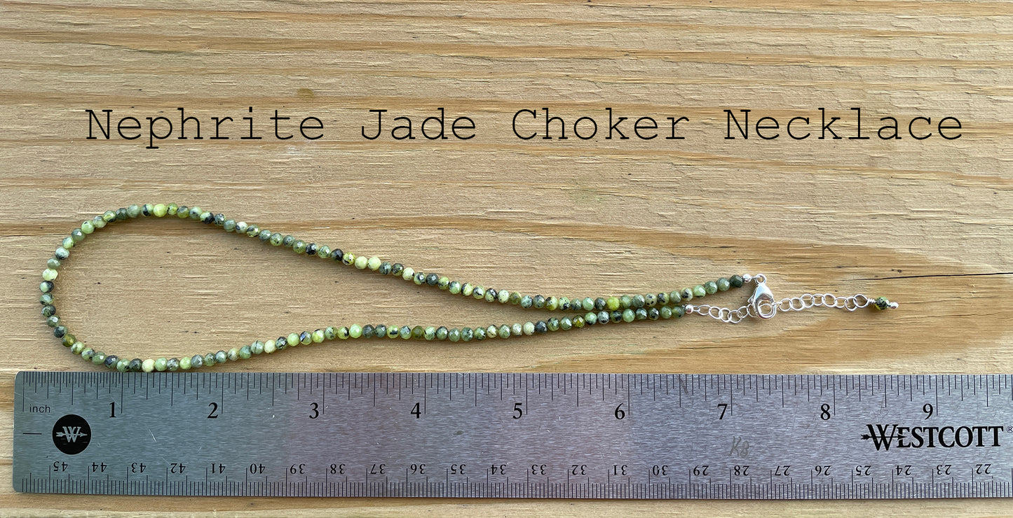 Nephrite Jade Choker Necklace
