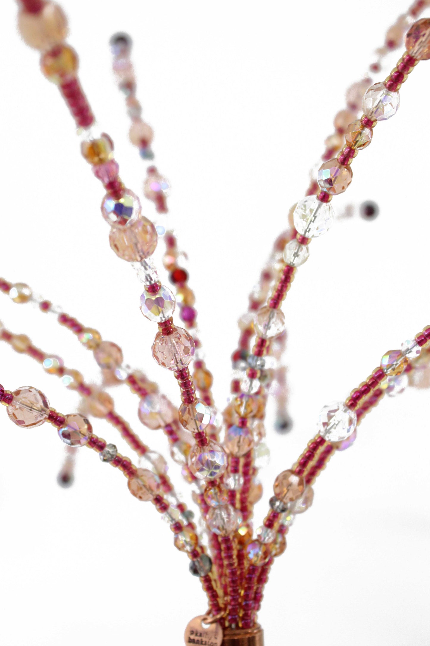 Pink Crystal Bead Garden Sparkler