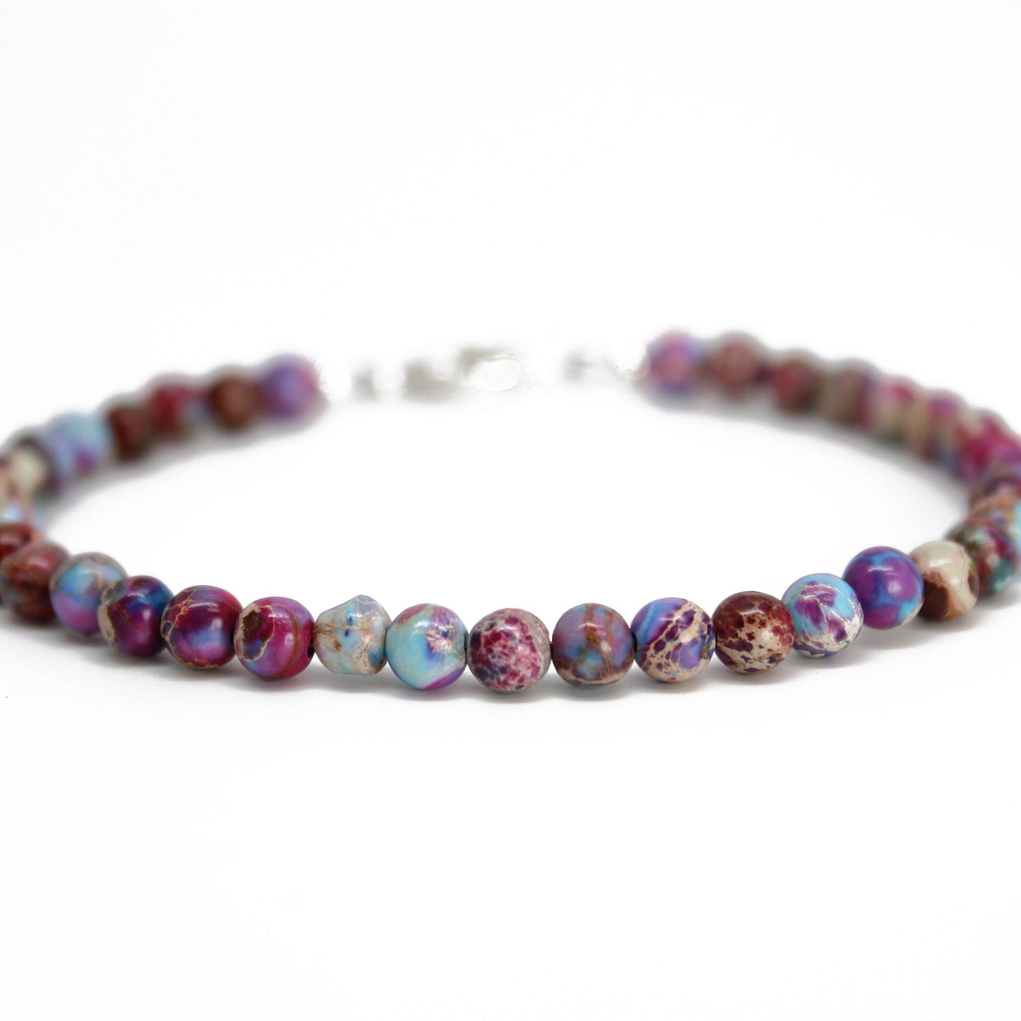 Rainbow Sea Sediment Jasper Bracelet