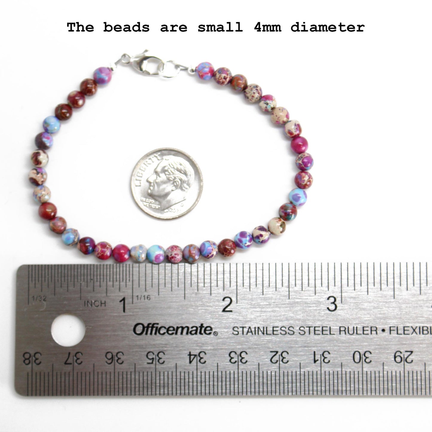 Rainbow Sea Sediment Jasper Bracelet