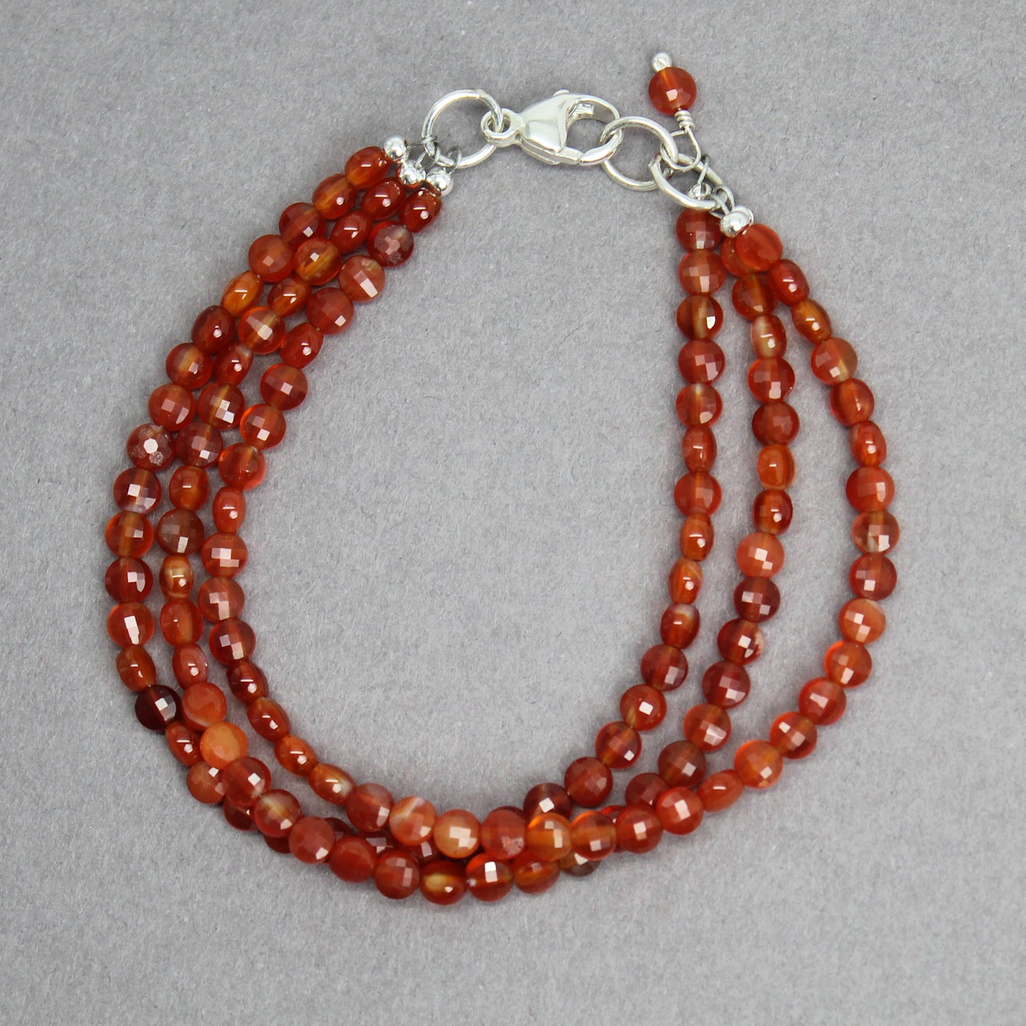 Red Carnelian Bracelet 7.5