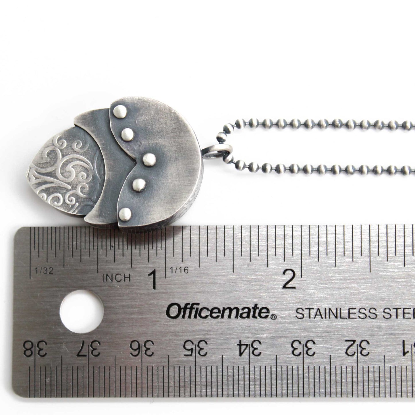 Handmade Sterling Silver Nested Pendant Necklace