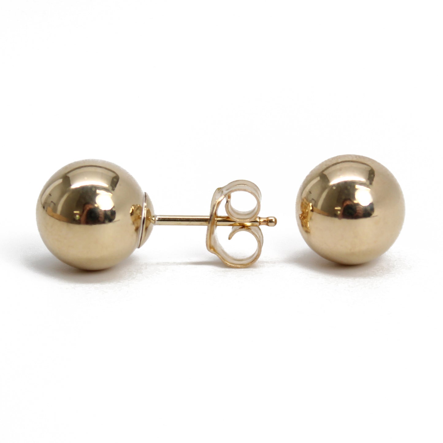 Yellow Gold-Filled Ball Stud Earrings