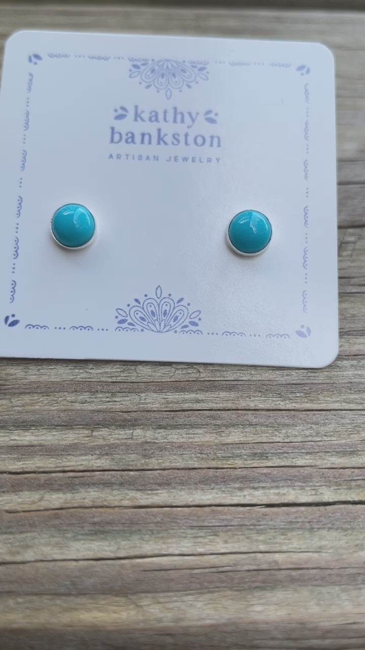 6mm Turquoise Studs