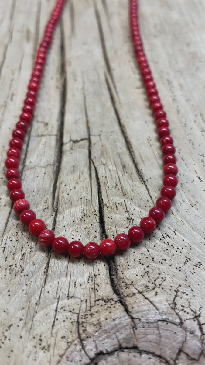 red Coral Necklace/ Coral Necklace/ Multi Strand Necklace/ Coral  Jewelry/Bamboo Coral Necklace/red Coral Necklace 18.5 Strand. : :  Clothing, Shoes & Accessories