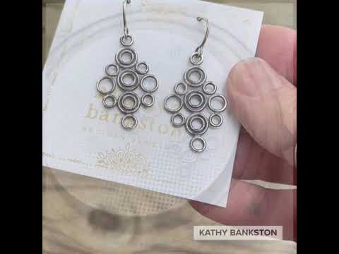 Load and play video in Gallery viewer, Handmade Sterling Silver Bubble Earrings
