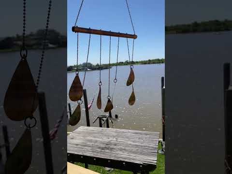 Load and play video in Gallery viewer, Copper Teardrop Wind Chime
