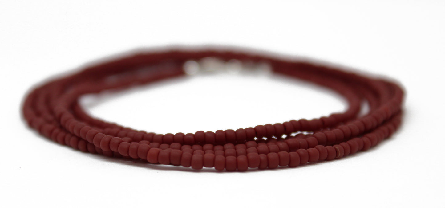 Matte Chocolate Brown Necklace