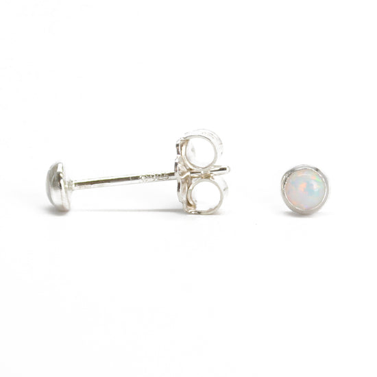 3mm Opal Stud Earrings