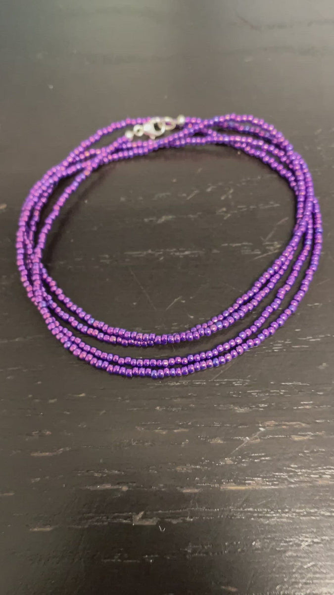 Purple Beads Necklace