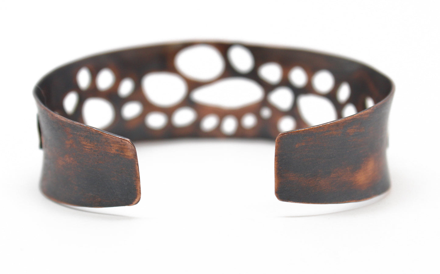 Brass and Copper Cuff, Mixed Metal Organic Bracelet