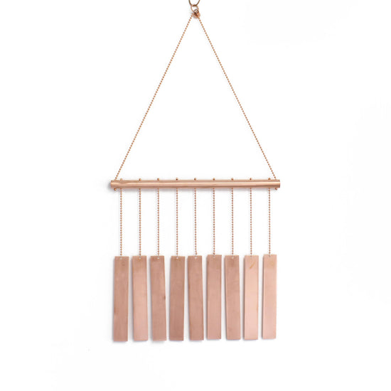 Copper Wind Chime with Rectangles