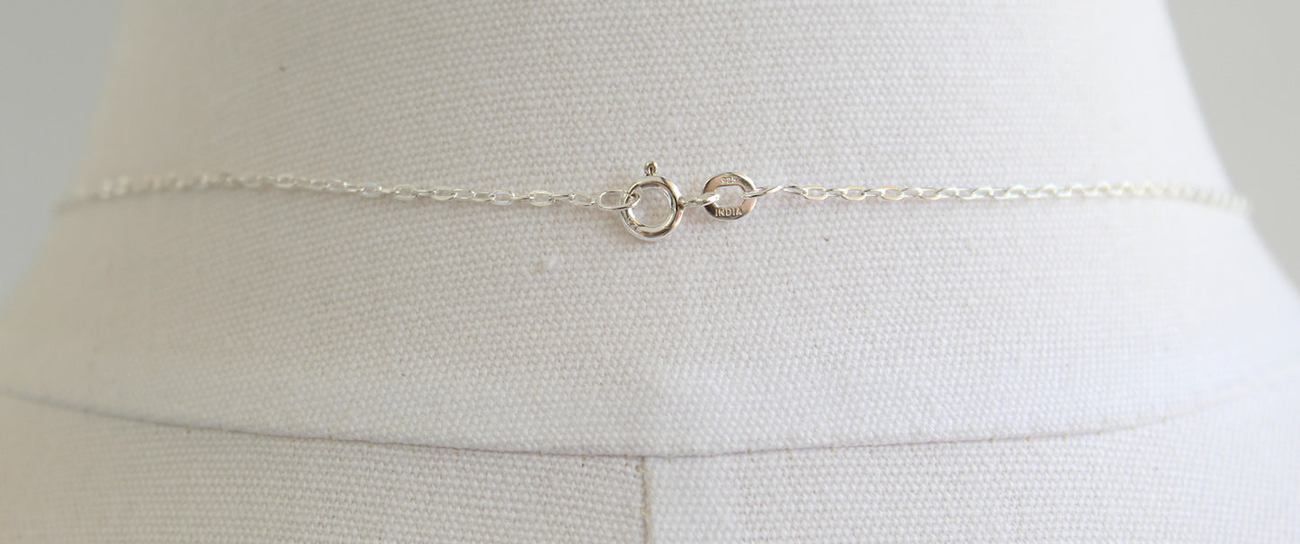 Pierced Sterling Silver Pendant Necklace