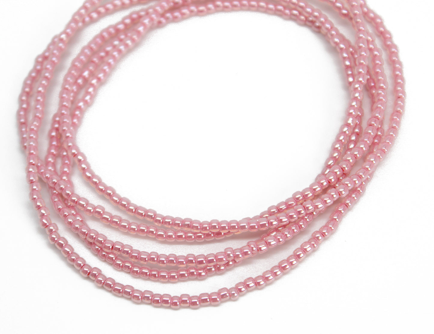 Products Impatiens Pink Seed Bead Necklace