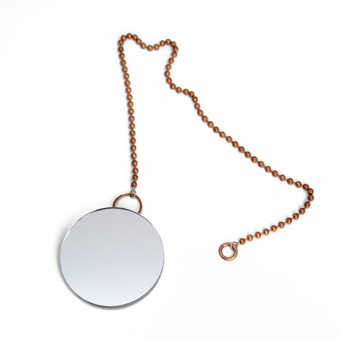 Mirror Suncatcher on a Copper Chain, Window Suncatcher