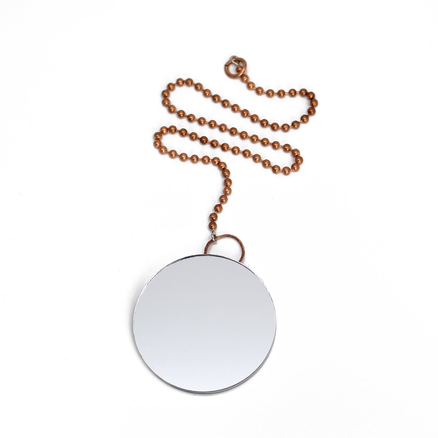 Mirror Suncatcher on a Copper Chain, Window Suncatcher